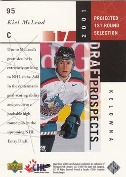 2000-01 Upper Deck CHL Prospects #95 Kiel McLeod Back