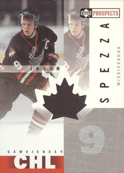 2000-01 Upper Deck CHL Prospects - Game Jerseys #JS Jason Spezza Front