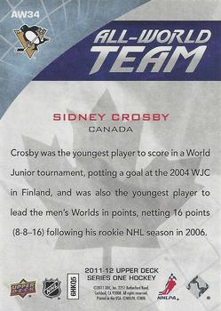2011-12 Upper Deck - All-World Team #AW34 Sidney Crosby  Back