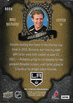 2011-12 Upper Deck - Biography of a Season #BOS8 Mike Richards Back