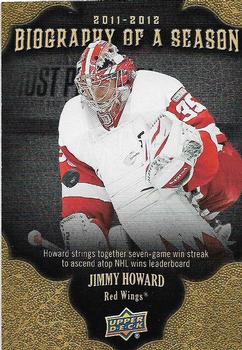 2011-12 Upper Deck - Biography of a Season #BOS19 Jimmy Howard Front