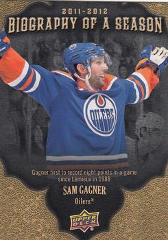 2011-12 Upper Deck - Biography of a Season #BOS25 Sam Gagner Front