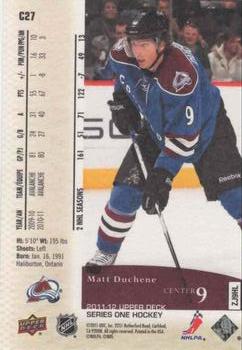 2011-12 Upper Deck - UD Canvas #C27 Matt Duchene  Back