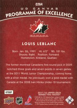 2011-12 Upper Deck - UD Canvas #C264 Louis Leblanc  Back