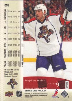 2011-12 Upper Deck - UD Canvas #C38 Stephen Weiss  Back