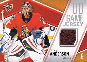 2011-12 Upper Deck - Game Jerseys #GJ-CA Craig Anderson  Front