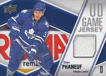 2011-12 Upper Deck - Game Jerseys #GJ-DP Dion Phaneuf  Front