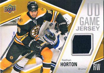 2011-12 Upper Deck - Game Jerseys #GJ-NH Nathan Horton  Front