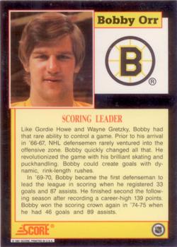 1991-92 Score Canadian English - Bobby Orr #NNO Bobby Orr Back