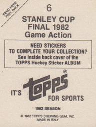 1982-83 Topps Stickers #6 Game Action Back