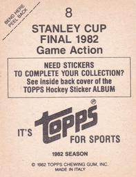1982-83 Topps Stickers #8 Game Action Back
