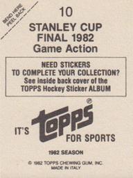 1982-83 Topps Stickers #10 Game Action Back