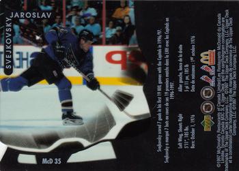 1997-98 Upper Deck Ice McDonald's #McD 35 Jaroslav Svejkovsky Back