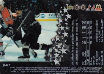 1997-98 Upper Deck Ice McDonald's #McD 7 Keith Tkachuk Back