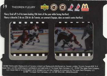 1997-98 Upper Deck Ice McDonald's - Game Film #F9 Theoren Fleury Back