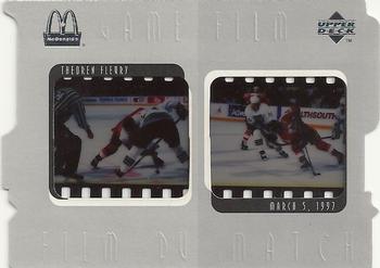 1997-98 Upper Deck Ice McDonald's - Game Film #F9 Theoren Fleury Front