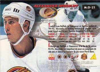 1995-96 Pinnacle McDonald's #McD-21 Alexander Mogilny Back