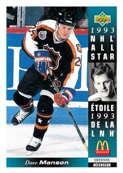 1993-94 Upper Deck McDonald's NHL All-Stars #McD-09 Dave Manson Front