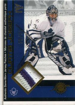 2001-02 Pacific Prism Gold McDonald's - Game-Worn Jersey Patches Gold Foil #18 Curtis Joseph Front