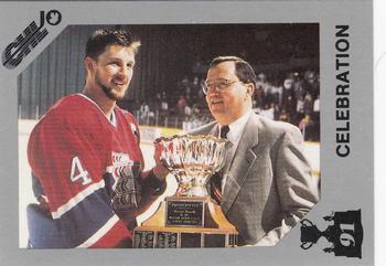 1991 7th Inning Sketch Memorial Cup (CHL) #71 Ed Chynoweth / Jon Klemm Front