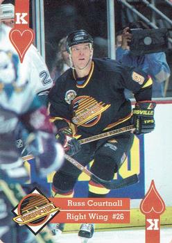 1995-96 Hoyle Western Conference Playing Cards #K♥ Russ Courtnall Front