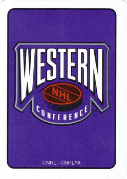 1995-96 Hoyle Western Conference Playing Cards #4♠ Theoren Fleury Back