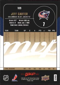 2011-12 Upper Deck - 2011-12 Upper Deck MVP Update #105 Jeff Carter Back