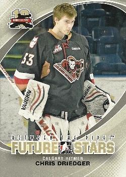 2011-12 In The Game Between The Pipes #12 Chris Driedger Front