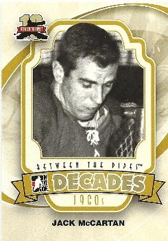 2011-12 In The Game Between The Pipes #130 Jack McCartan Front