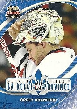 2011-12 In The Game Between The Pipes #174 Corey Crawford Front