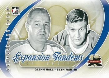 2011-12 In The Game Between The Pipes #195 Glenn Hall / Seth Martin Front