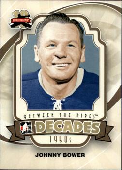2011-12 In The Game Between The Pipes #103 Johnny Bower Front