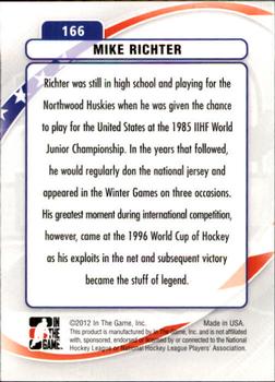 2011-12 In The Game Between The Pipes #166 Mike Richter Back
