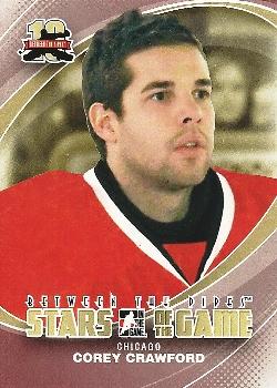 2011-12 In The Game Between The Pipes #70 Corey Crawford Front