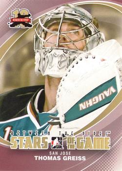 2011-12 In The Game Between The Pipes #77 Thomas Greiss Front
