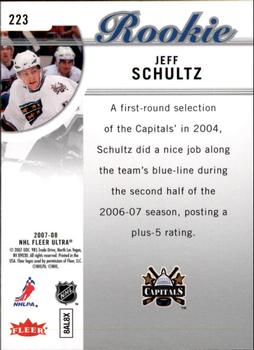 2007-08 Ultra #223 Jeff Schultz Back