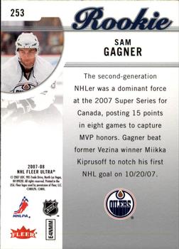 2007-08 Ultra #253 Sam Gagner Back