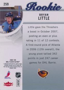 2007-08 Ultra #259 Bryan Little Back
