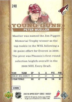 2007-08 Upper Deck #240 Peter Mueller Back