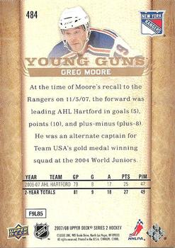 2007-08 Upper Deck #484 Greg Moore Back