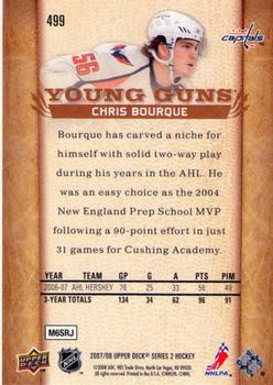 2007-08 Upper Deck #499 Chris Bourque Back