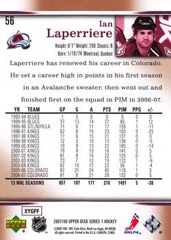 2007-08 Upper Deck #56 Ian Laperriere Back