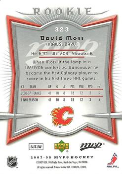 2007-08 Upper Deck MVP #323 David Moss Back
