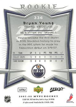 2007-08 Upper Deck MVP #336 Bryan Young Back
