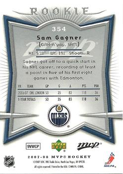 2007-08 Upper Deck MVP #354 Sam Gagner Back