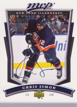 2007-08 Upper Deck MVP #146 Chris Simon Front