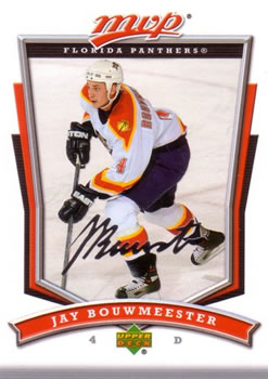 2007-08 Upper Deck MVP #193 Jay Bouwmeester Front