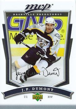 2007-08 Upper Deck MVP #216 J.P. Dumont Front