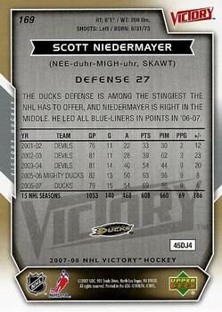 2007-08 Upper Deck Victory #169 Scott Niedermayer Back