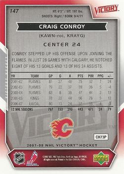 2007-08 Upper Deck Victory #147 Craig Conroy Back